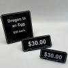 Customizable Price Tags for Table or Shelf Display