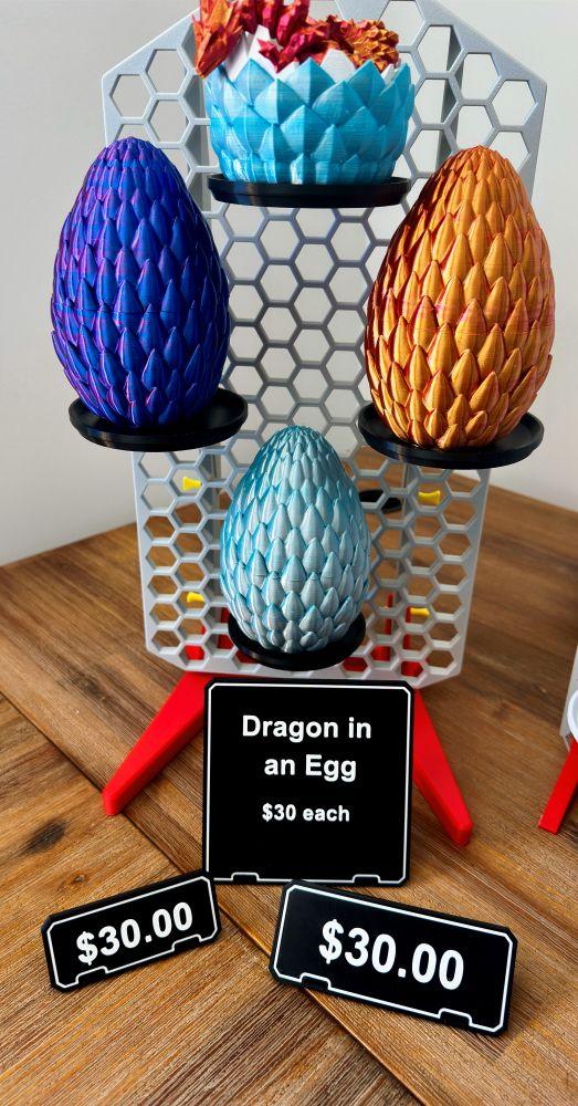 Customizable Price Tags for Table or Shelf Display