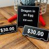 Customizable Price Tags for Table or Shelf Display